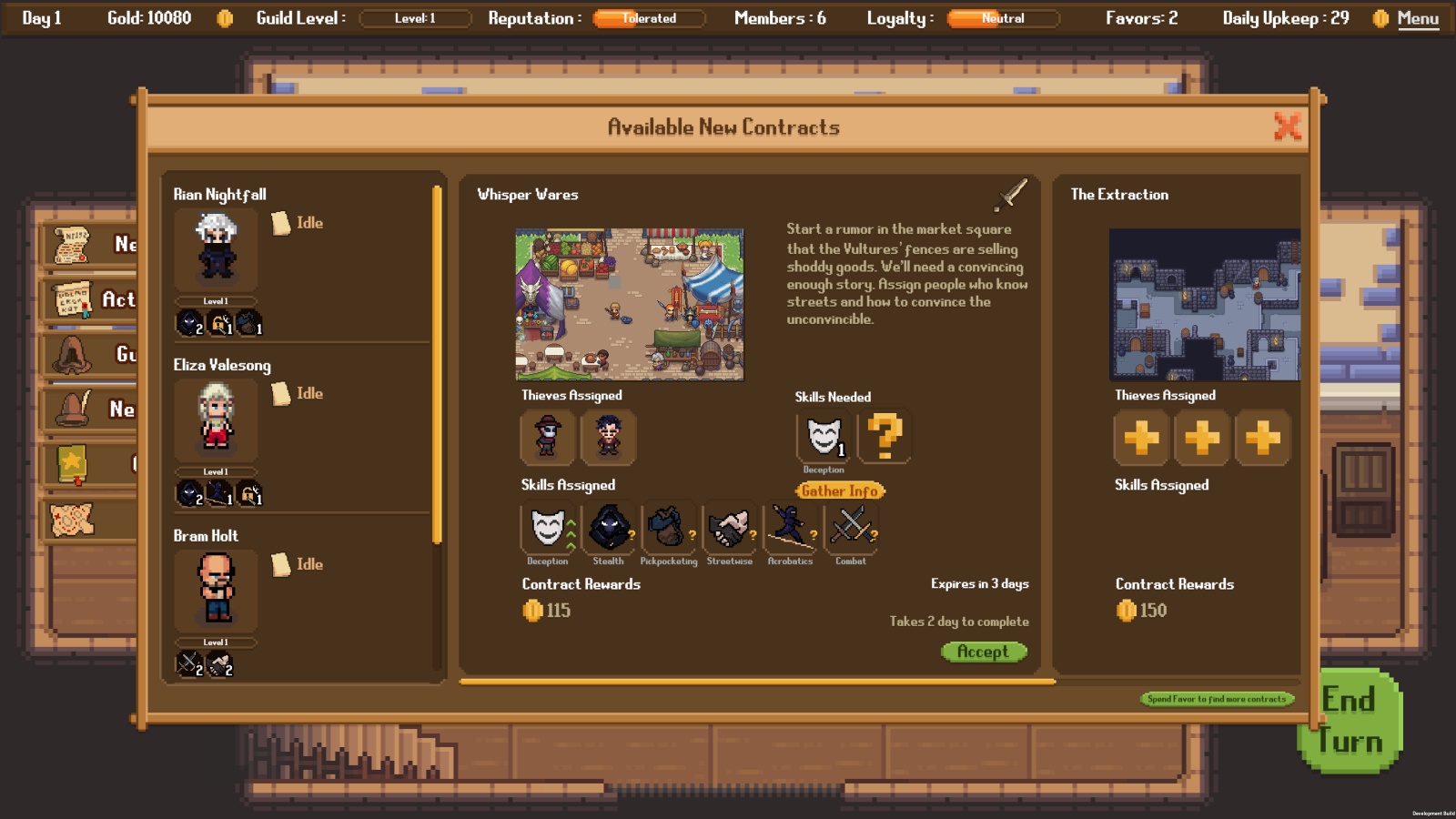 Available contracts